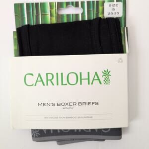 NWT Cariloha Bamboo Boxer Briefs Black Men's - 1 Pc Boxer Size Small (28-30)